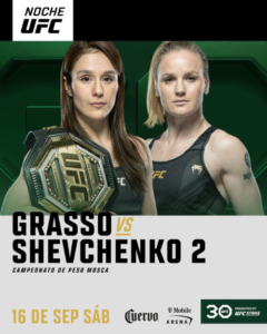 Noche UFC Alexa Grasso VS Valentina Shevchenko