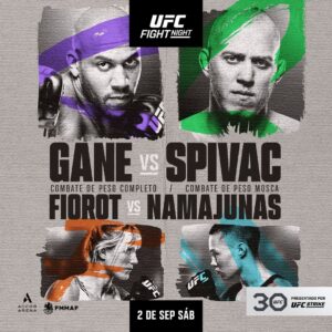 UFC 2 de septiembre gane vs spivac