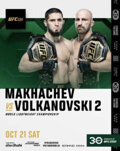 UFC 294 Makhachev vs Volkanovski 2